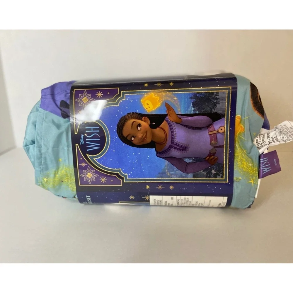 Disney Wish‎ Asha Twin Full Reversible Comforter Pillowcase Bedding Set